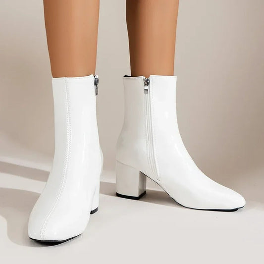Botas Mujer Tacón Alto Cremallera Lateral - Vestiria
