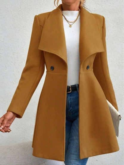 Gabardina Larga Clásica Cuello Alto