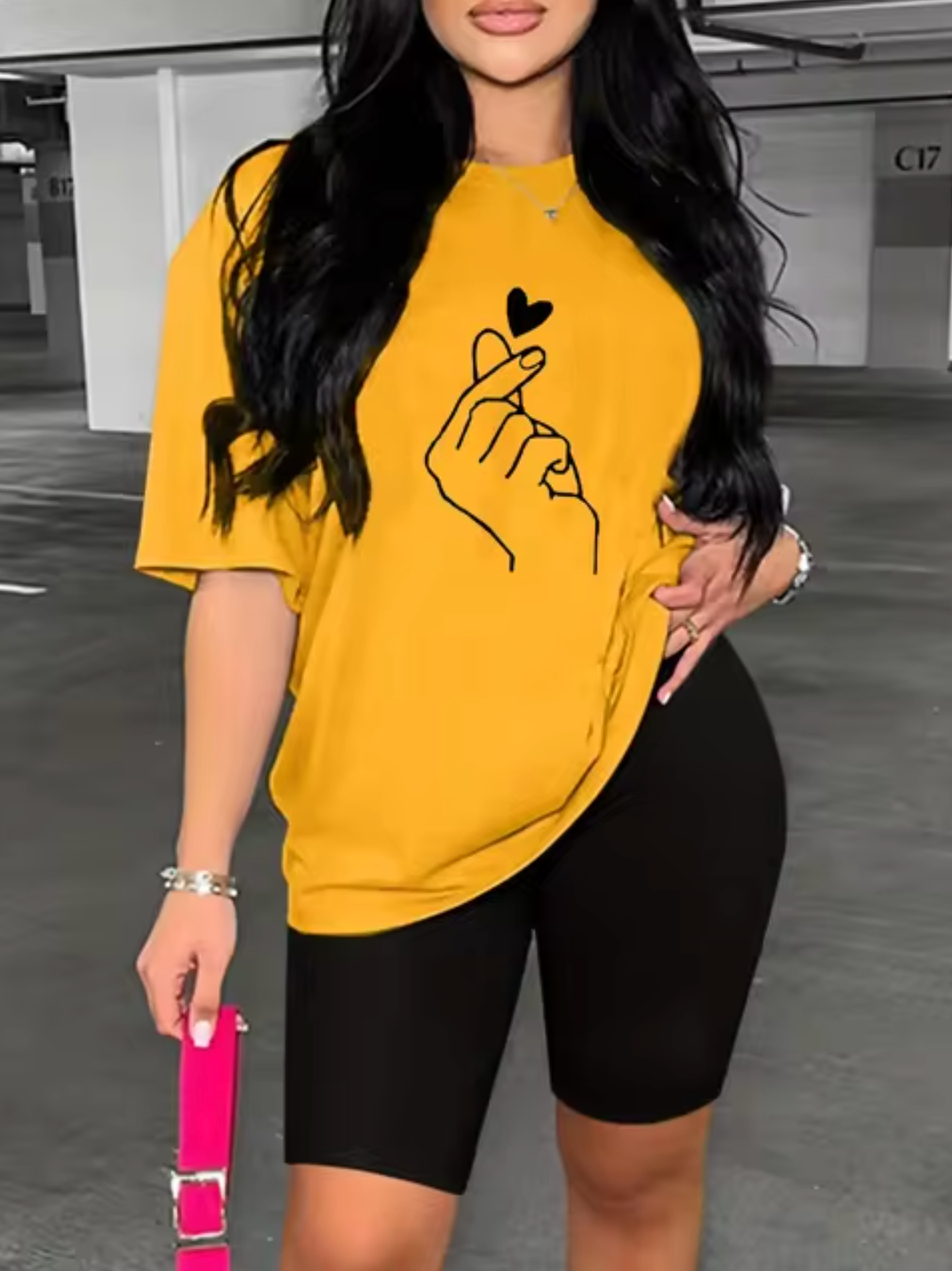 Camiseta Estampada Colorida Mujer