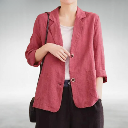 Chaquetilla Mujer Casual Elegante Corte Libre