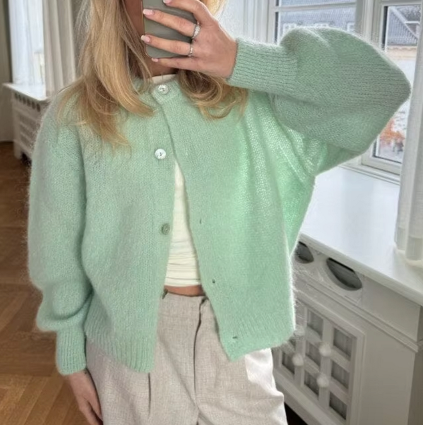 Cárdigan Mujer Punto Botones Elegante