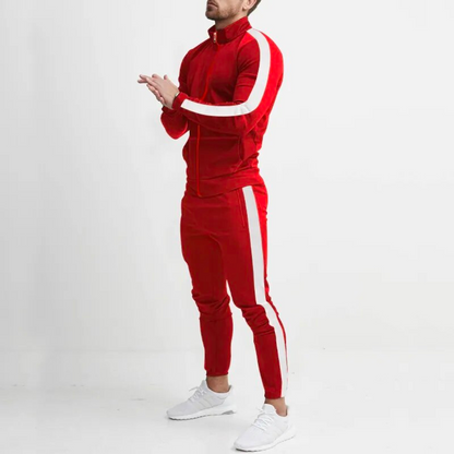 Pantalón y sudadera deportiva de hombre elegante