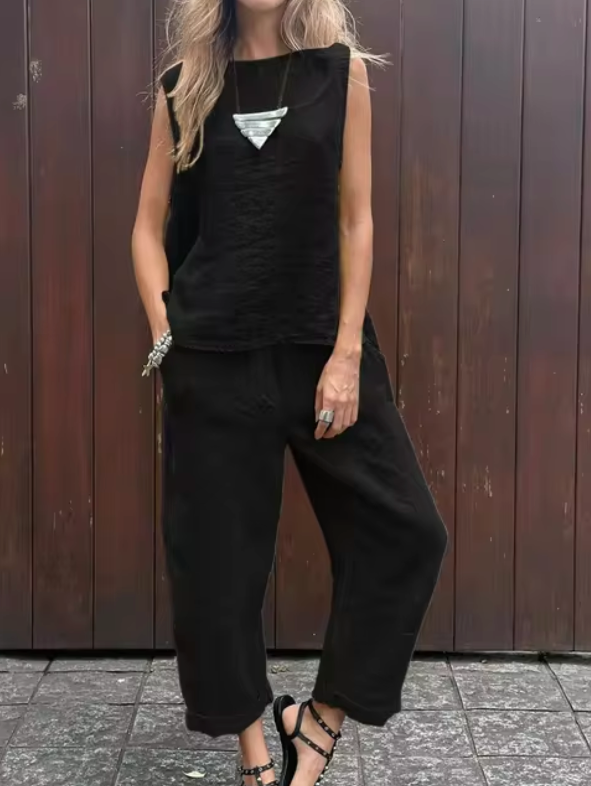 Pantalón y Top de Algodón Cómodes