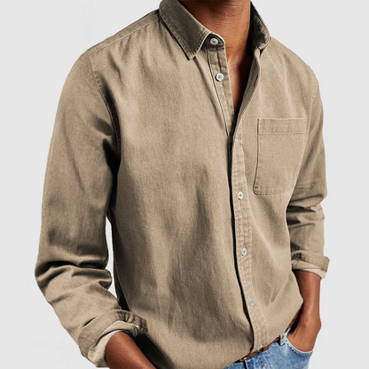 Camisa Hombre Elegante Manga Larga