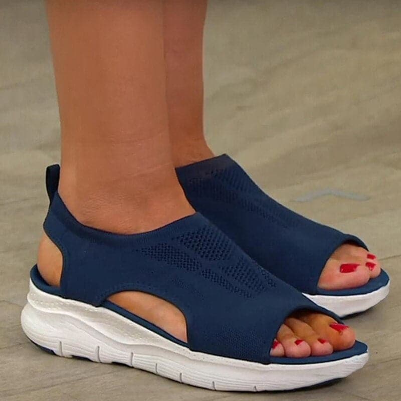 Sandalias Primavera Mujer Comodas Abierto - Vestiria