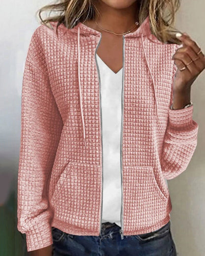 Chaqueta Mujer Cómoda Cremallera Ajustable