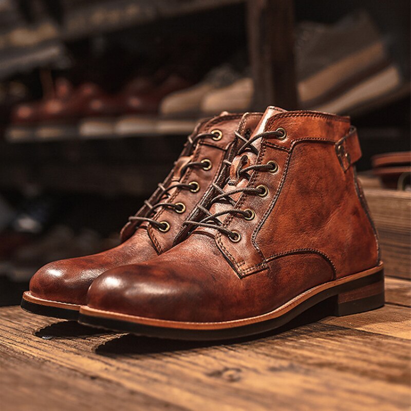 Botas de piel cómodas para hombre