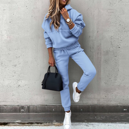 Conjunto Invierno Mujer Sudadera y Pantalones Cálidos
