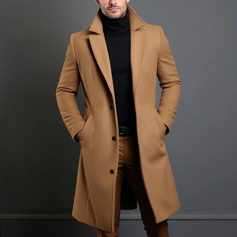 Chaquetón Hombre Clásico Con Solapa