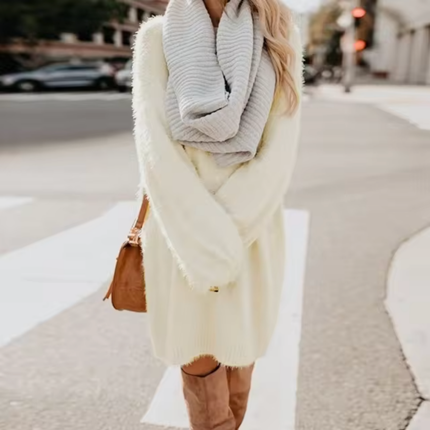 Vestido Cálido de Punto Algodián Mujer