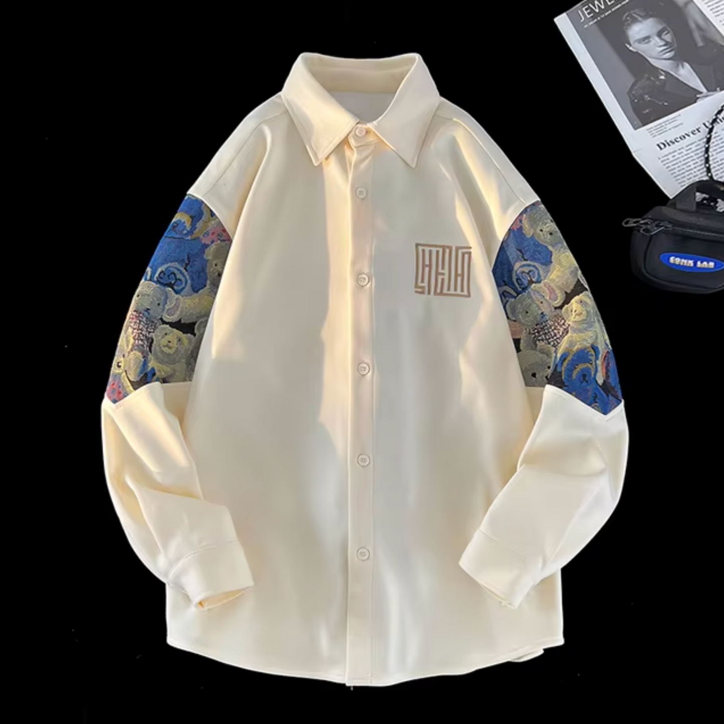 Chaqueta casual clásica manga larga