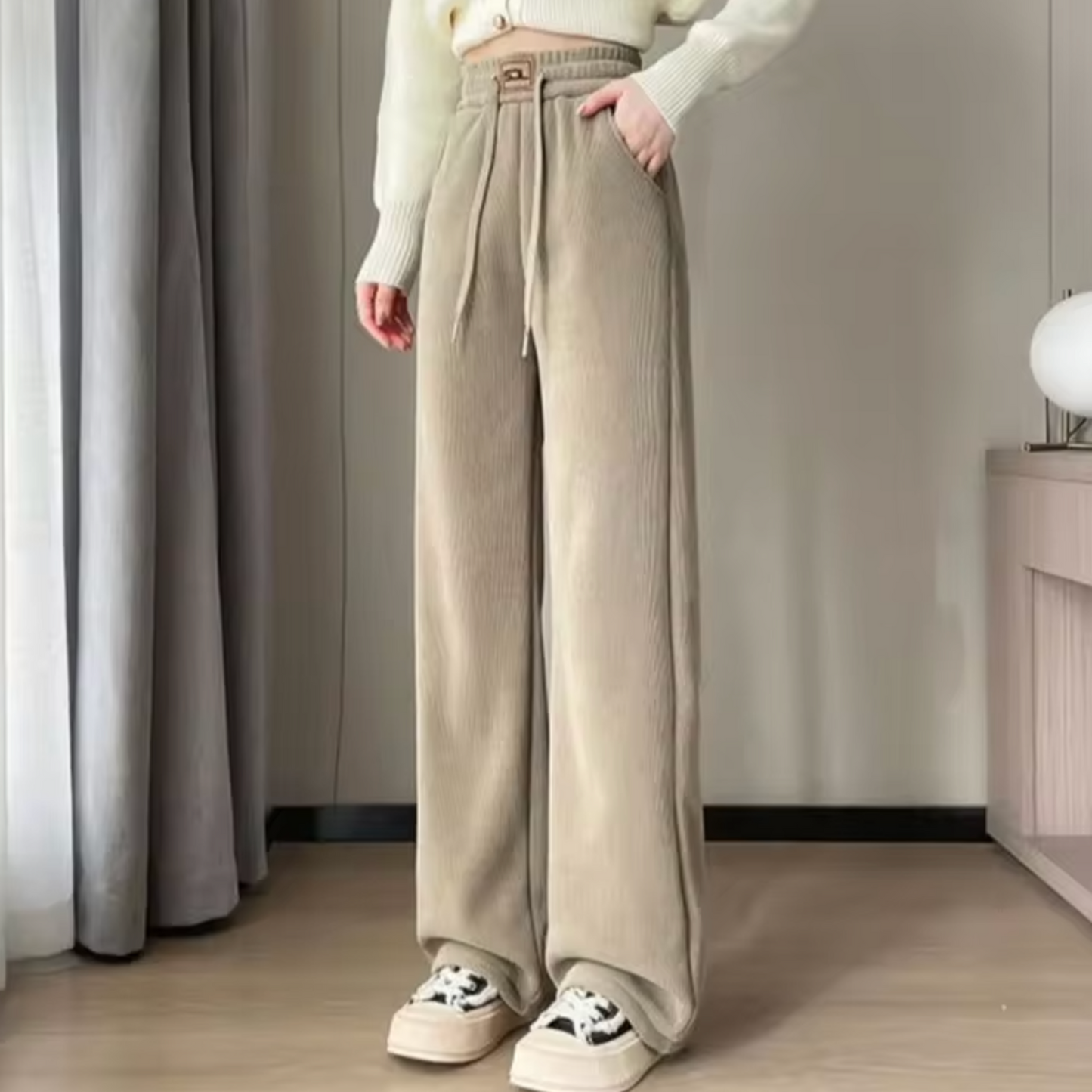 Pantalón Pana Forro Polar Cálido - Vestiria