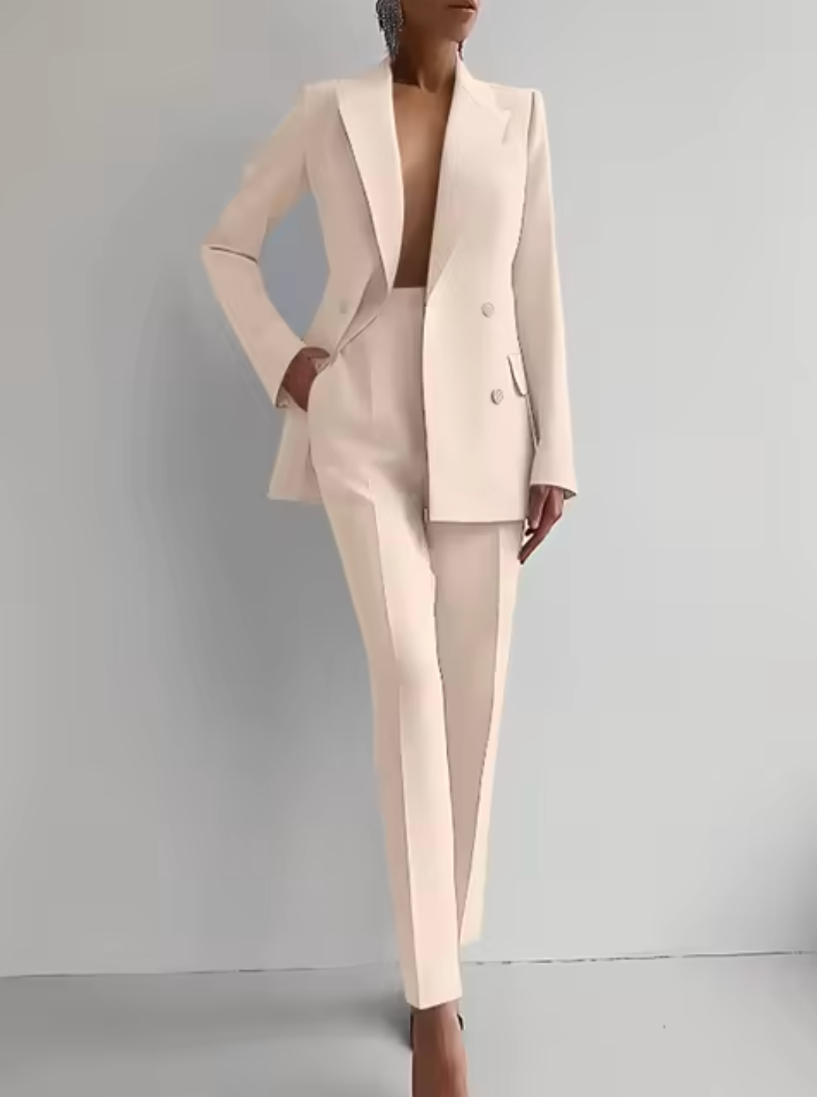 Traje Mujer Elegante Chaqueta Pantalón