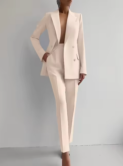 Traje Mujer Elegante Chaqueta Pantalón