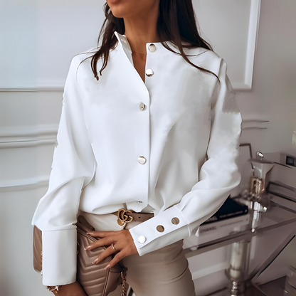 Blusa Elegante Mujer con Detalle Botones - Vestiria