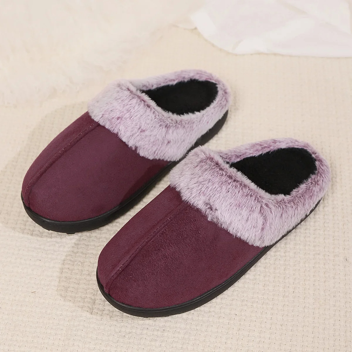 Pantuflas Mujer Pelo Sintético Calentitas