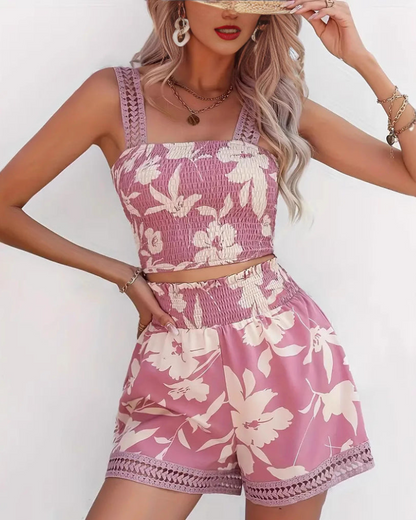 Conjunto Floral Verano Mujer