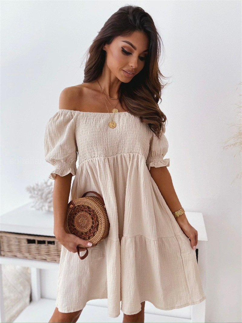 Vestido Escote Abierto Elegante
