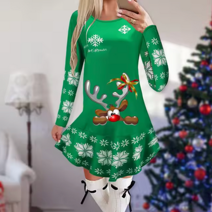Vestido Navidad Festivo Mujer