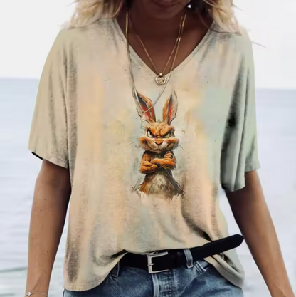 Camisetas Coloridas con Conejos Divertidos