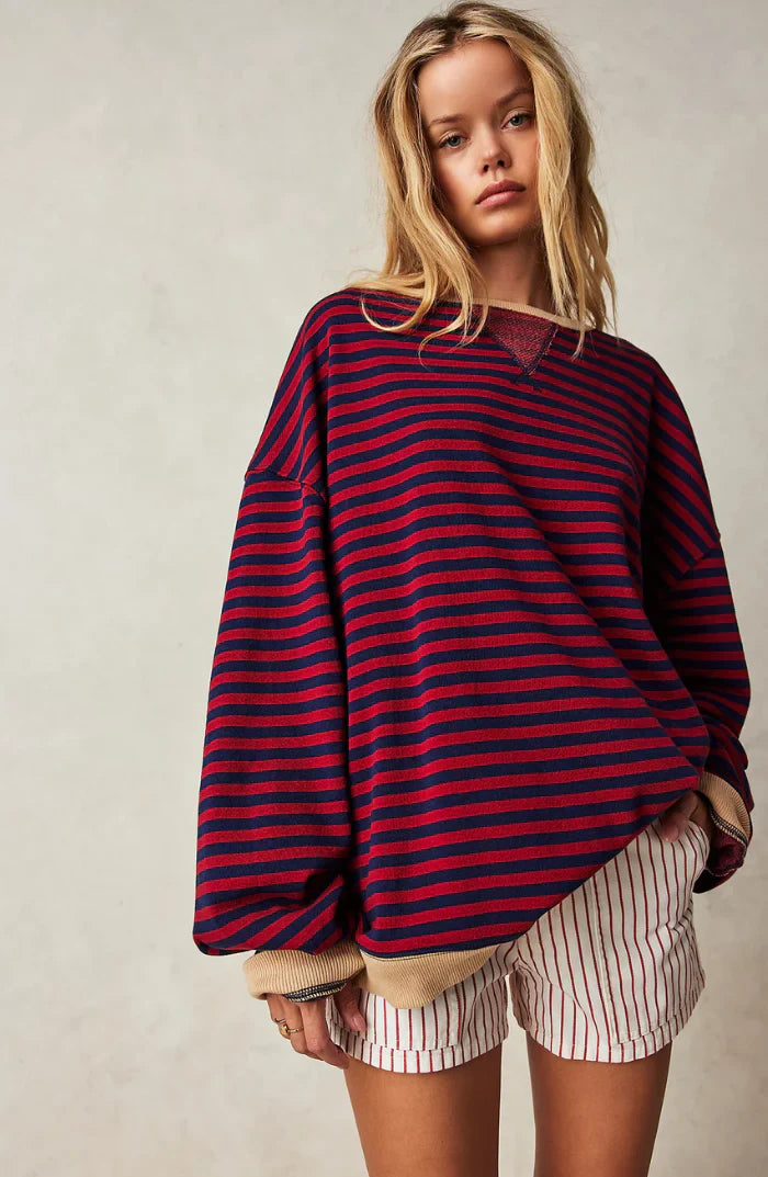 Sudadera Rayas Cálida y Acogedora