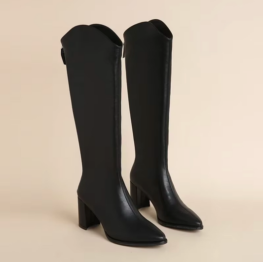 Botas Mujer Altas con Taco Bajo - Vestiria