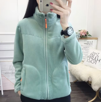 Chaqueta Forro Polar Reversible Unisex Cálido