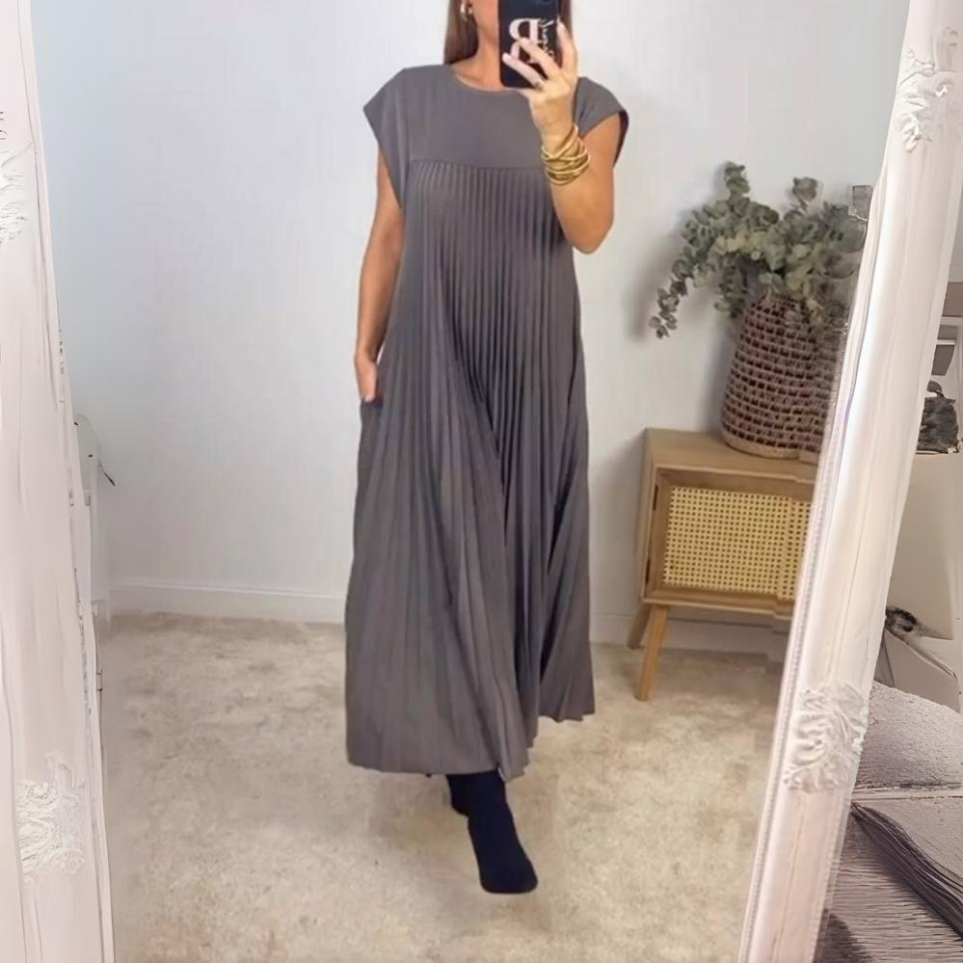 Vestido Plisado Ligero y Alegre