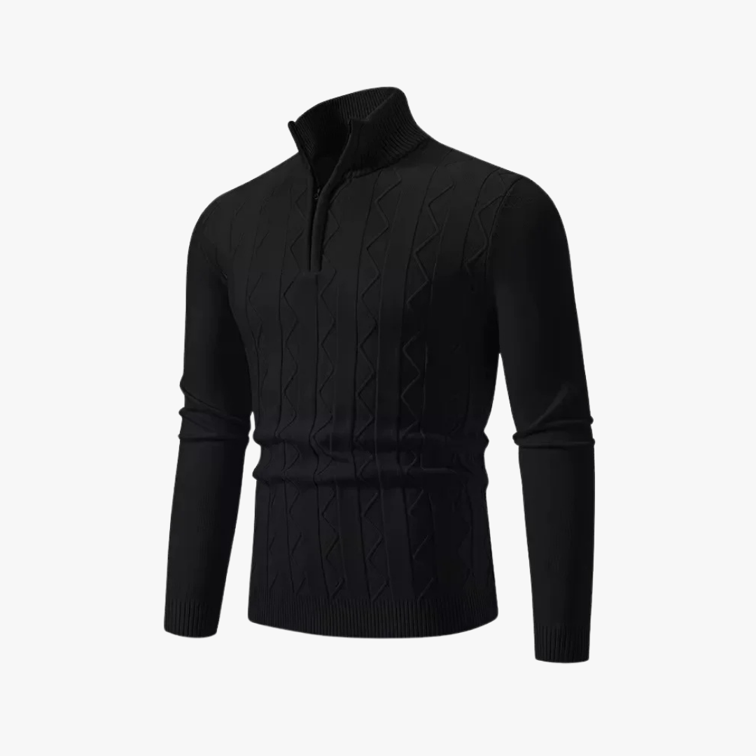 Sudadera Punto Cremallera Elegante Hombre