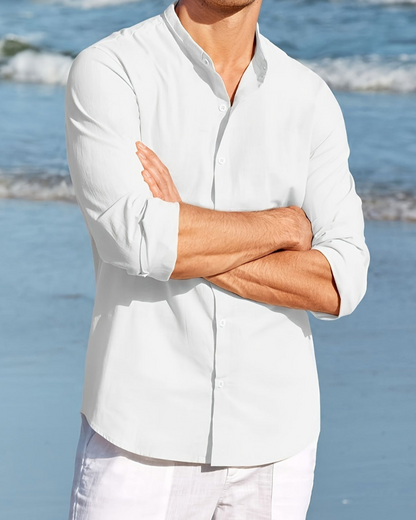 Camisa Manga Larga Botones Cómoda