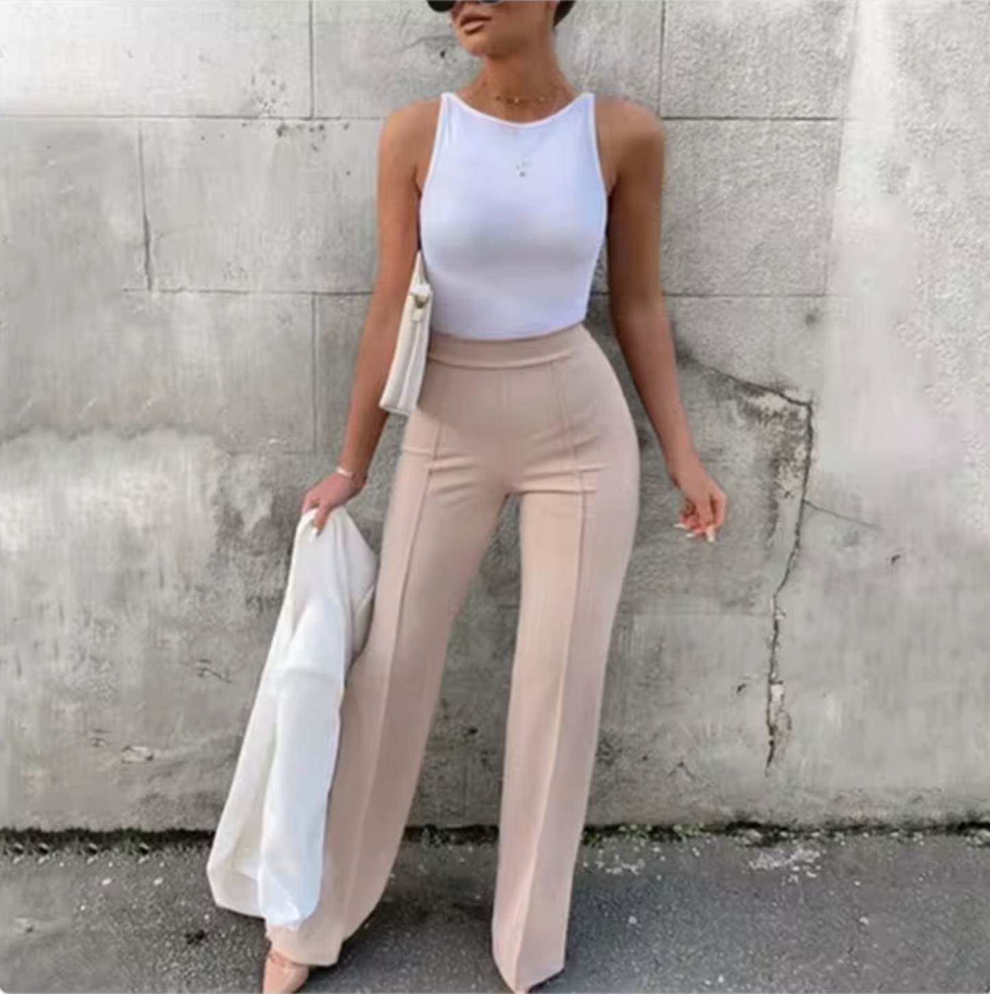 Pantalón Ancho Mujer Informal