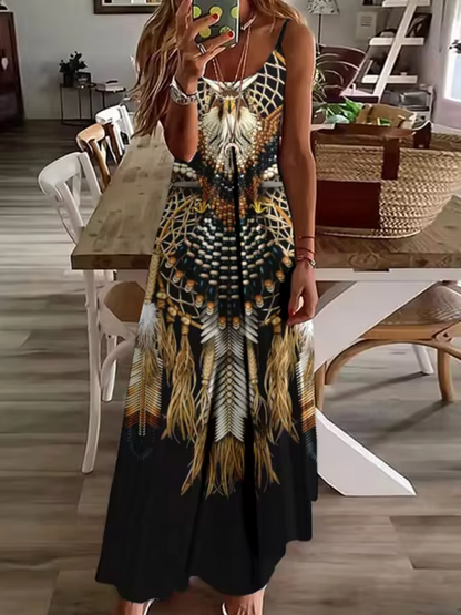 Vestidos Boho Grande Estilo Retro