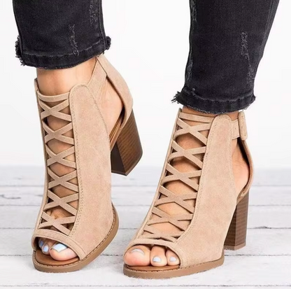 Sandalias de Verano con Cintas Románticas - Vestiria