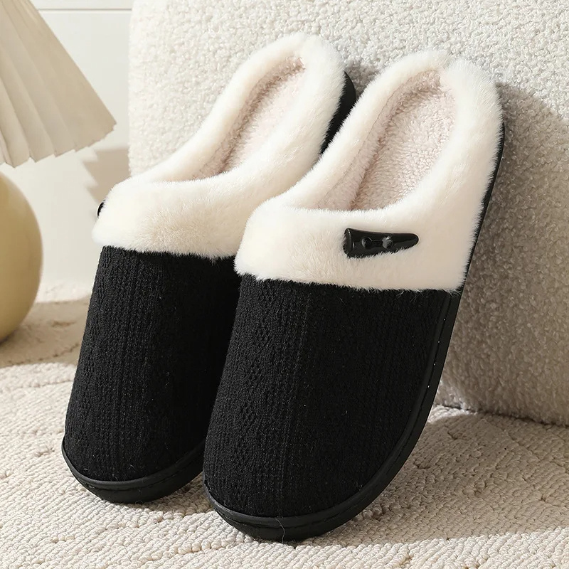 Pantuflas Mujer Plano con Pelo Suave