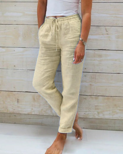 Pantalón ligero elástico para verano Mujer