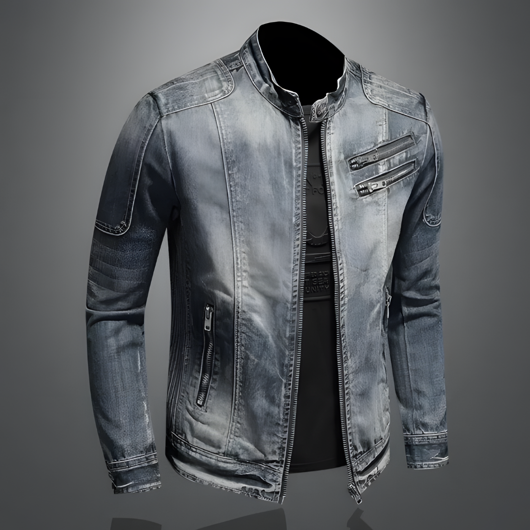 Chaqueta denim hombre moda urbana