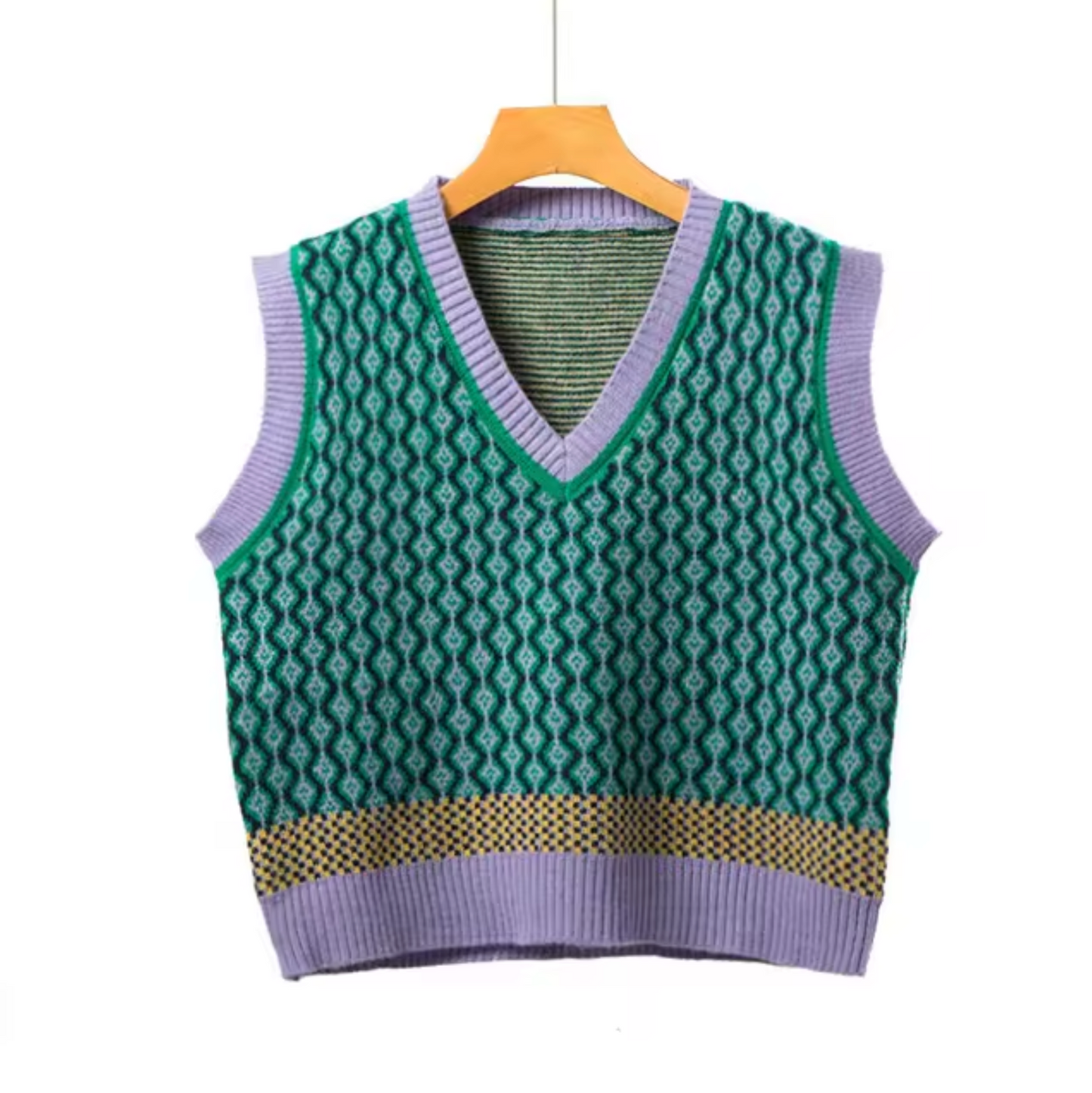 Chaleco Punto Cuello Redondo Mujer