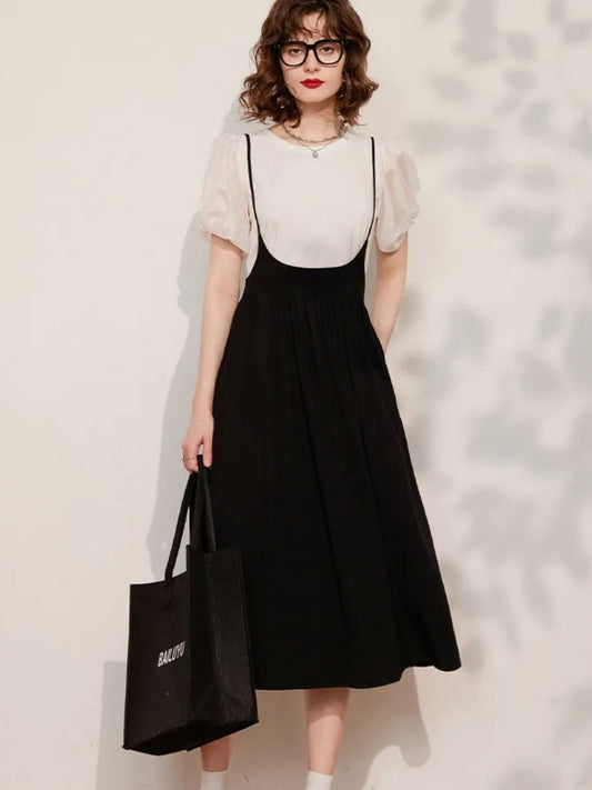 Vestido Camisero con Falda Midi Elegante - Vestiria