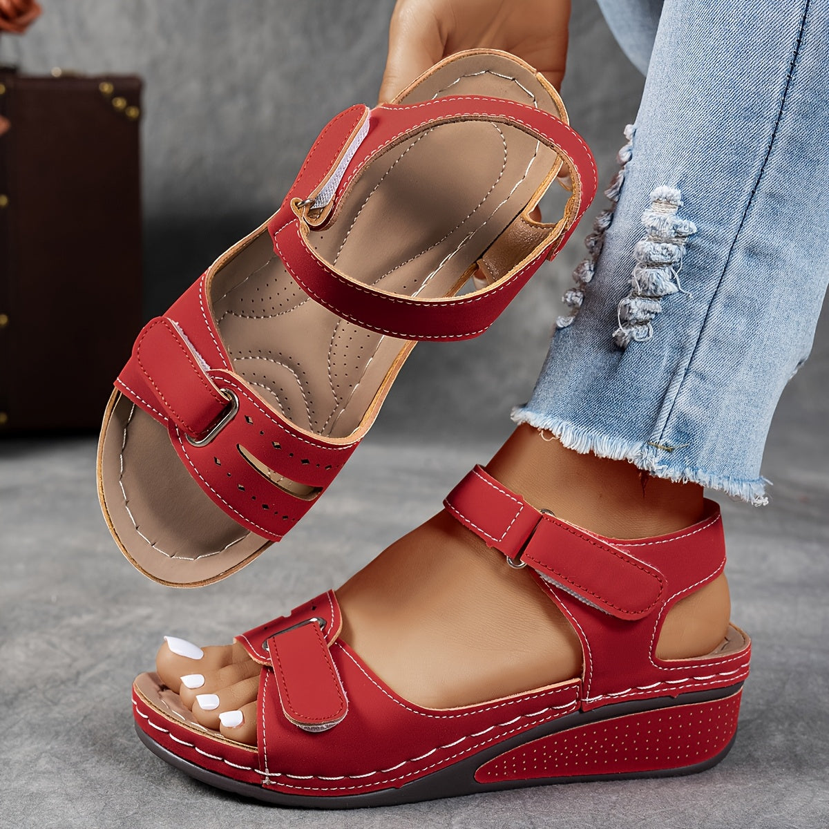 Sandalias de Cuña Comfort Mujer Elegantes - Vestiria