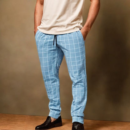 Pantalones Cuadriculados Hombre Cómodos