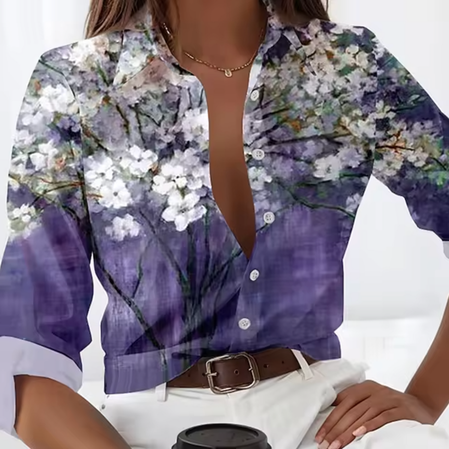 Blusa Florales Estilo Mujer