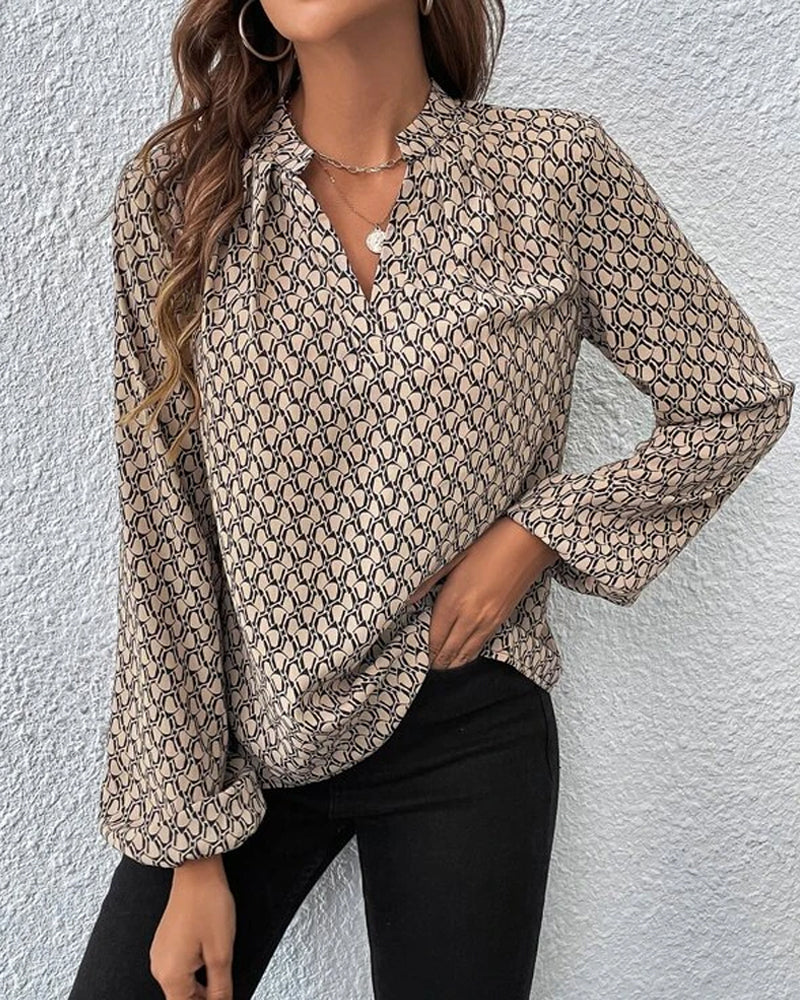 Blusa Feminina Estampada Elegante Mujer - Vestiria