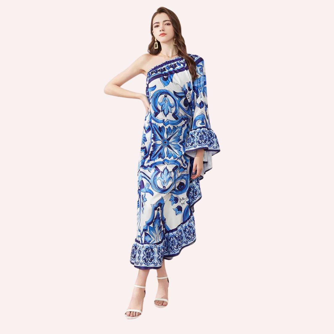 Vestido Midi Asimétrico Elegante - Vestiria