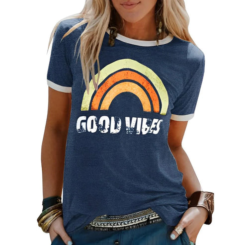 Camiseta Estilo Relajado Positivo