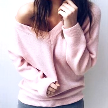 Sudadera de punto manga larga cálida