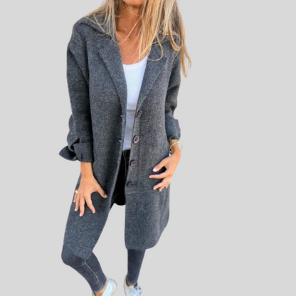 Chaquetón Invierno Mujer Abotonado Cálido