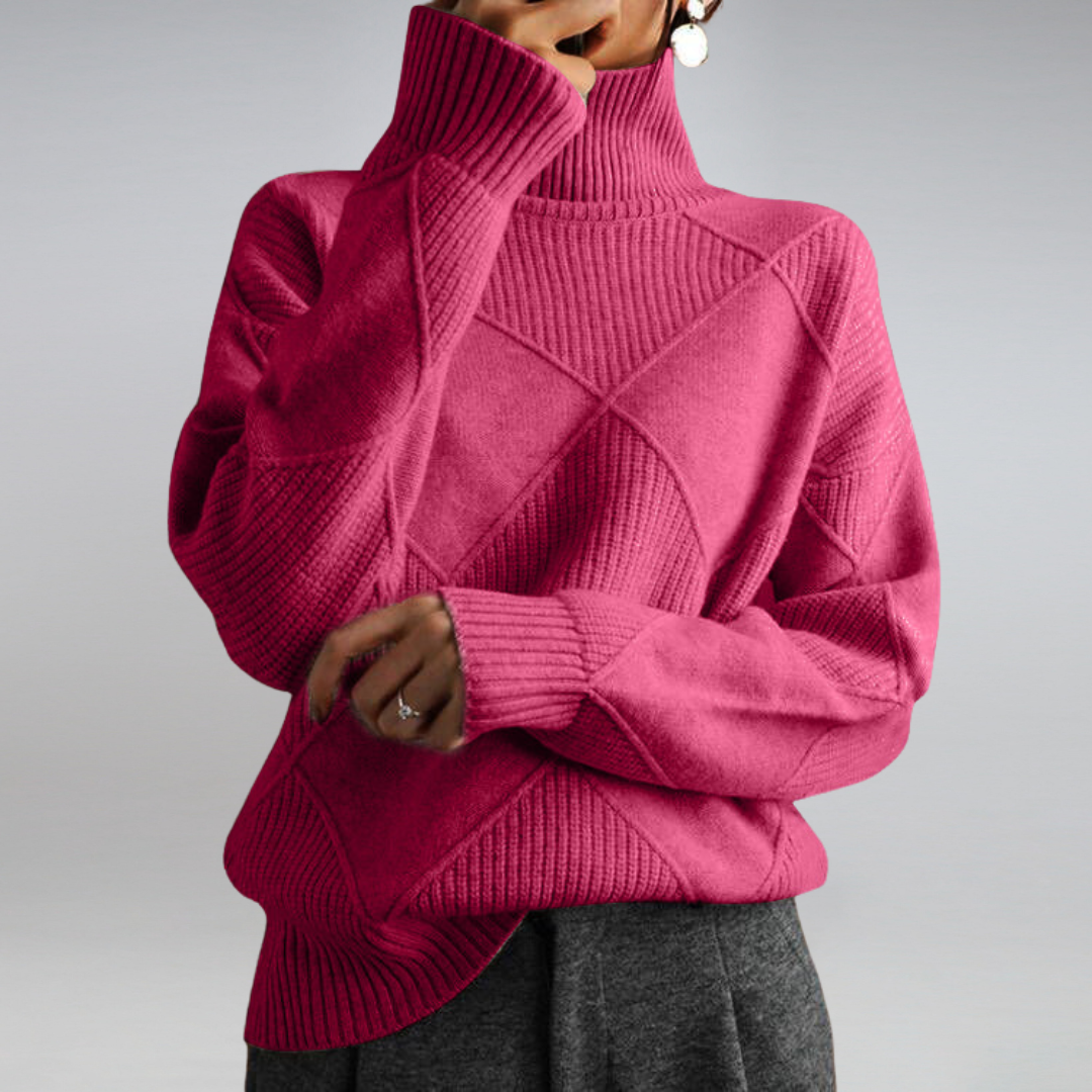 Jersey Cuello Alto Mujer Calentito