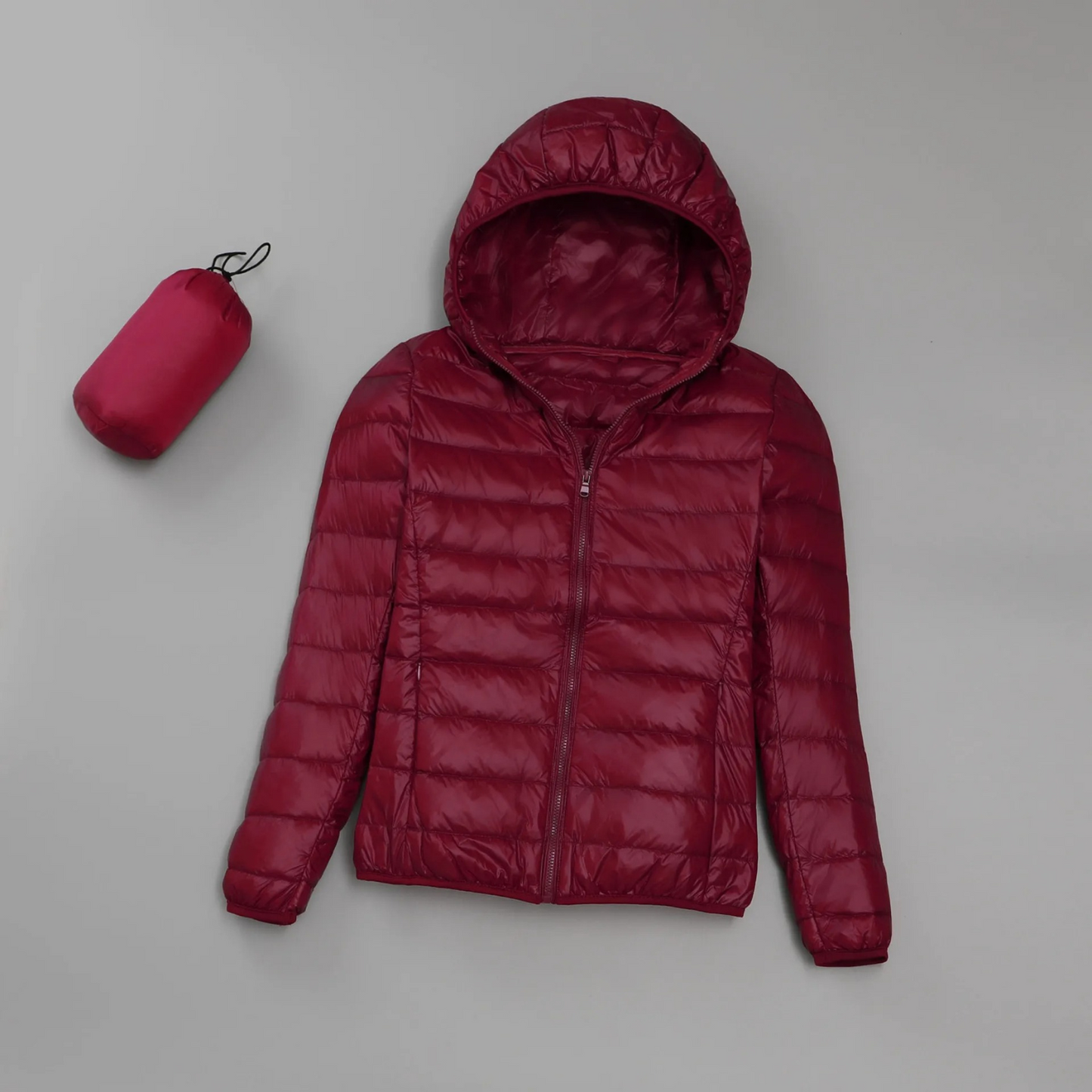 Chaquetón Invierno Mujer Acolchado Con Capucha