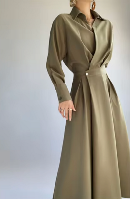 Vestido Mujer Manga Larga Estiloso - Vestiria