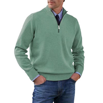 Suéter Hombre Cuello Alto Cremallera
